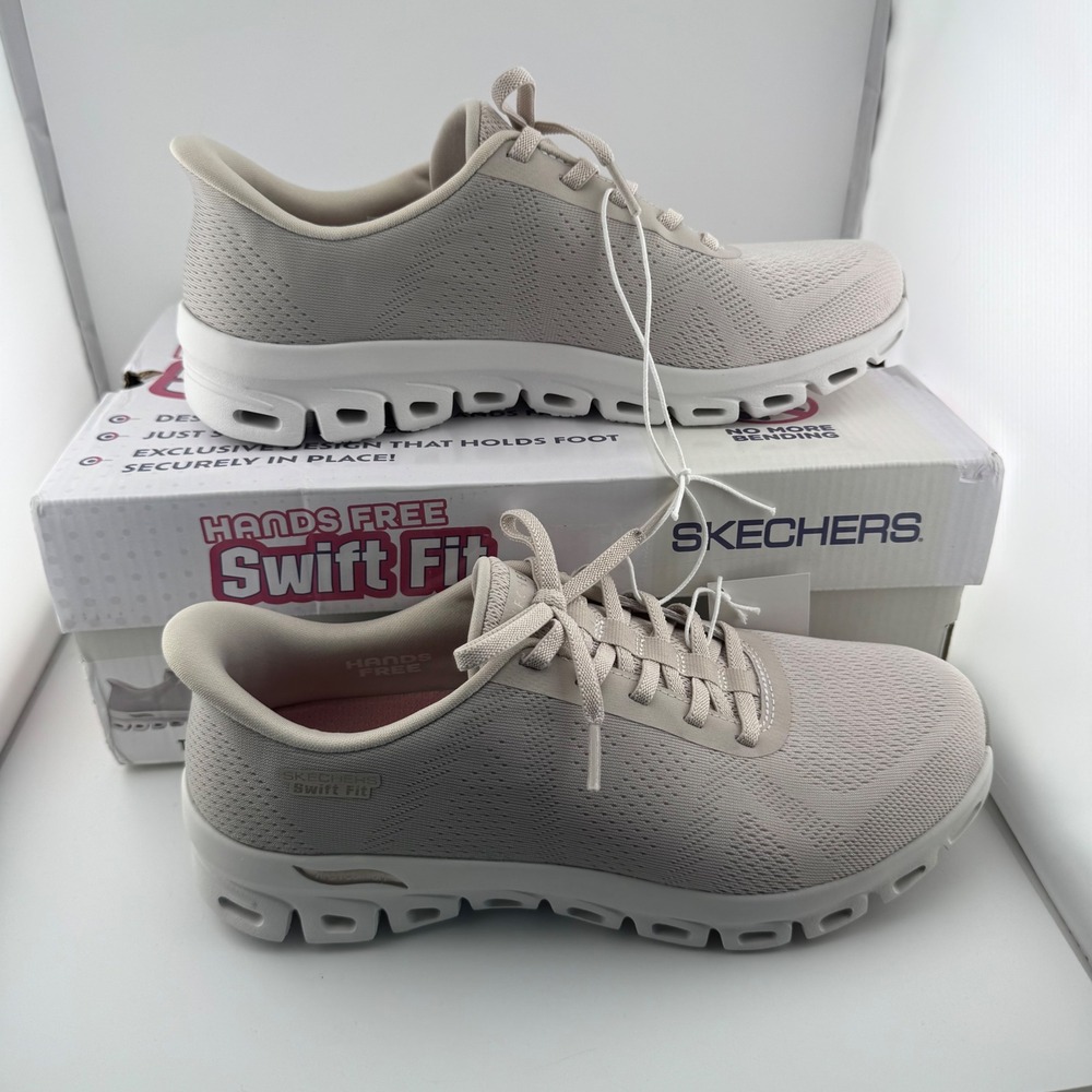 Skechers Swift Fit Sneakers Womens 8.5 Tan New Hands Free Walking Shoes 179276